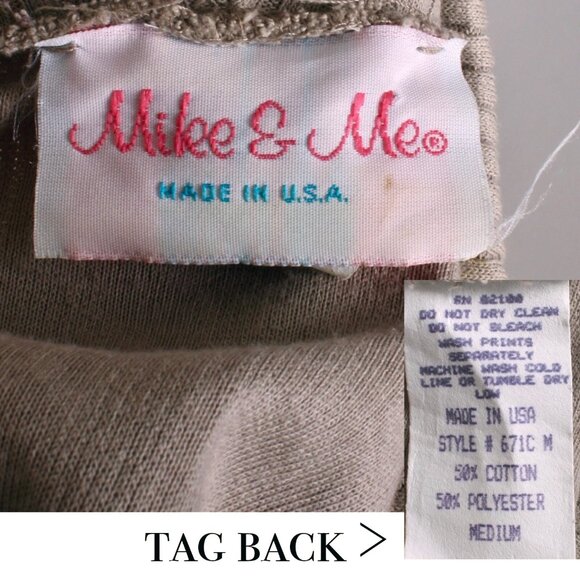 M Vintage 80s Baggy Batwing Cocoon Midi Dress - Picture 7 of 7